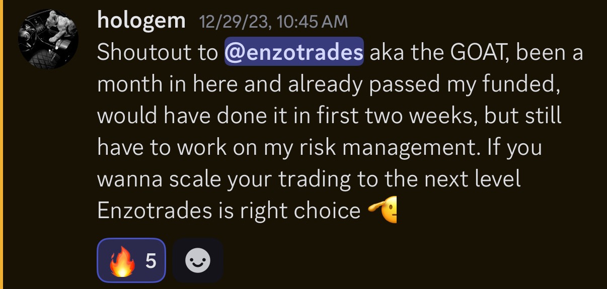Member passed his funded account a month after joining