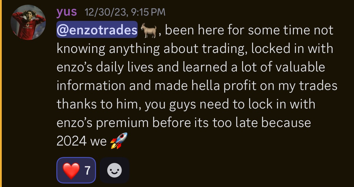 Member who knew nothing about trading profiting from the daily lives